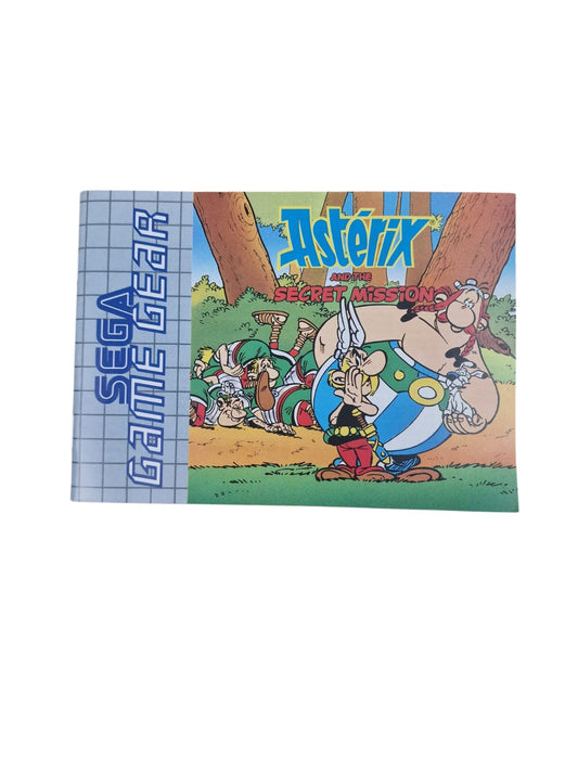 Notice Astérix and the Secret Mission Game Gear