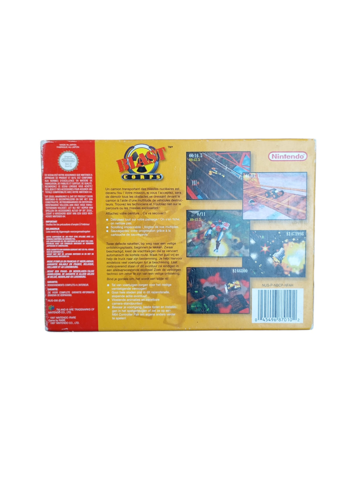 Blast Corps en boîte FRA Nintendo 64