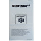 Notice de sécurite Nintendo 64 (NUS-EUR-3)