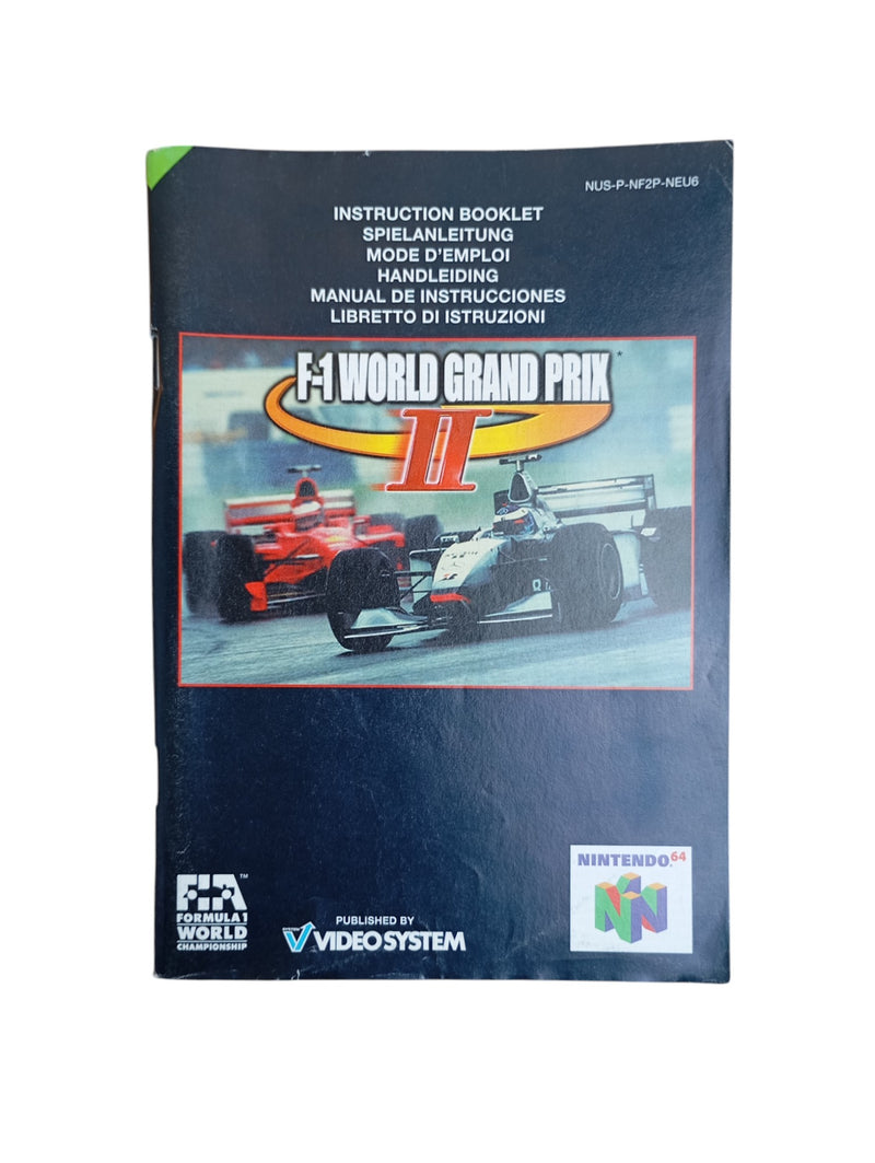 Notice Nintendo 64 : F-1 World Grand Prix II