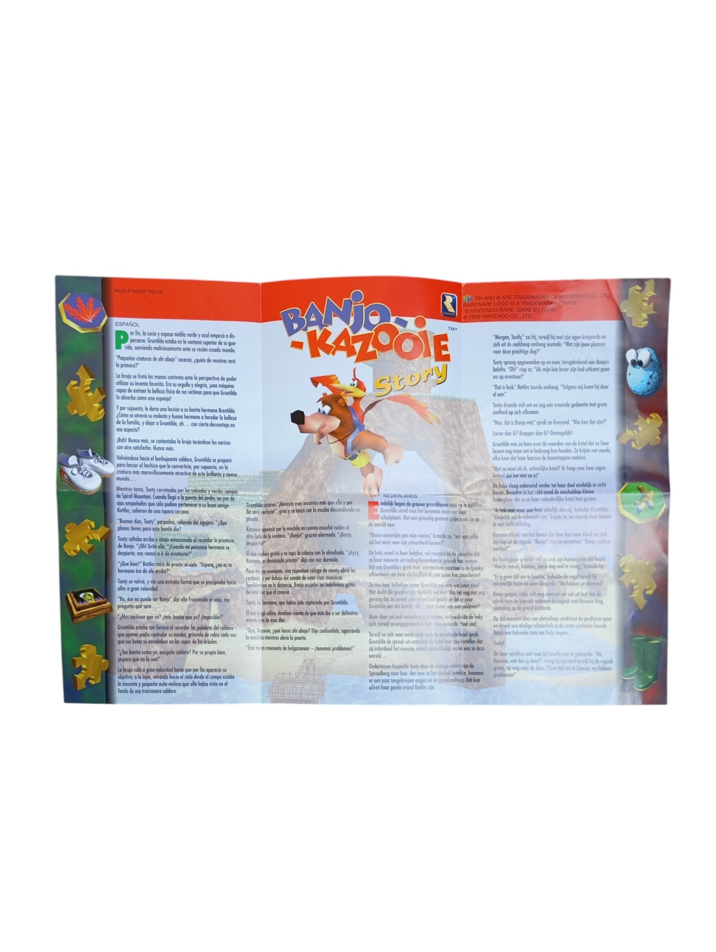 Dépliant Banjo Kazooie Story Nintendo 64