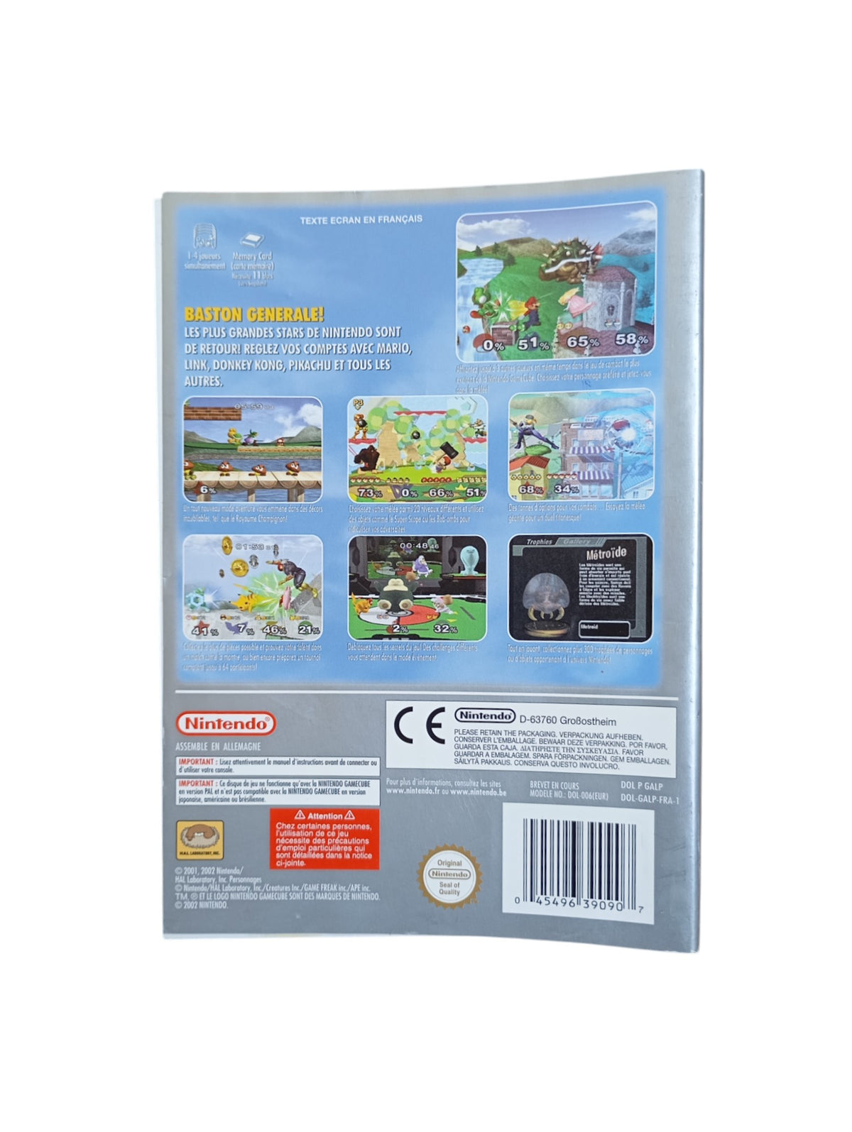 Jaquette Smash Bros mélée Version Le Choix Des joueurs GameCube