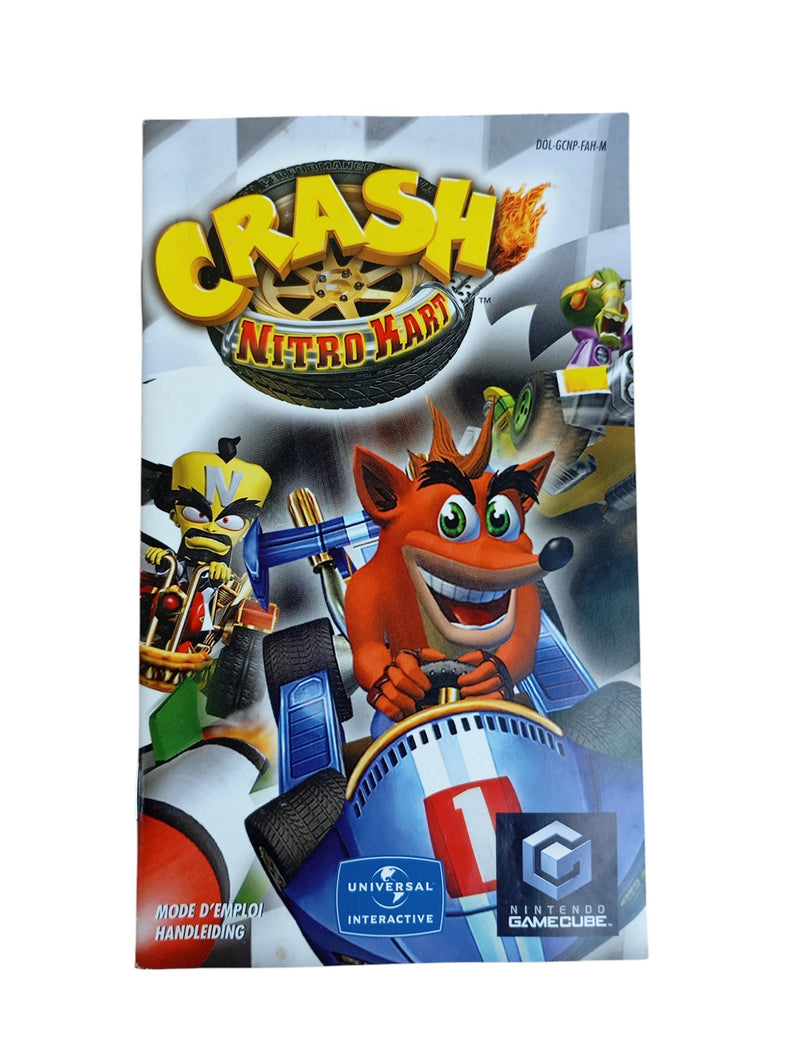 Notice Crash Nitro Kart GameCube