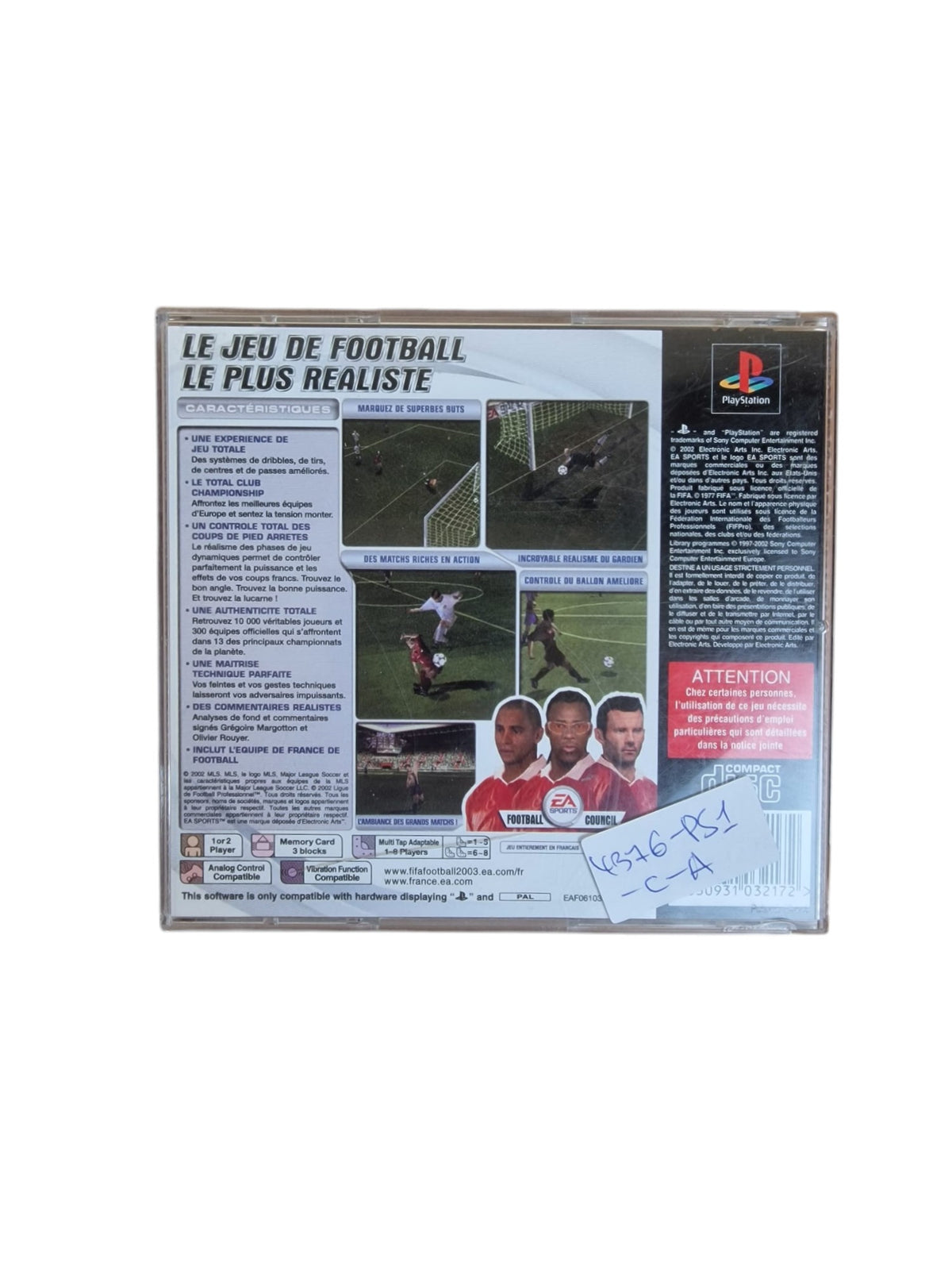FIFA Football 2003 Playstation 1 (PS1)
