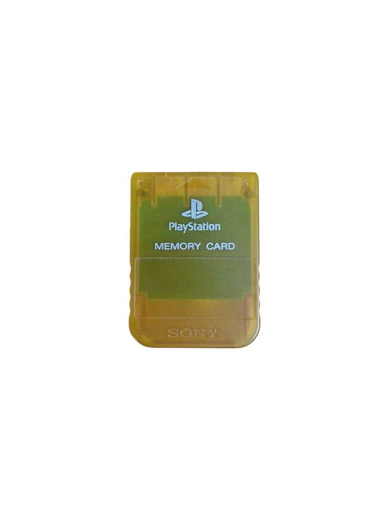 Carte mémoire Jaune Playstation 1 (PS1)