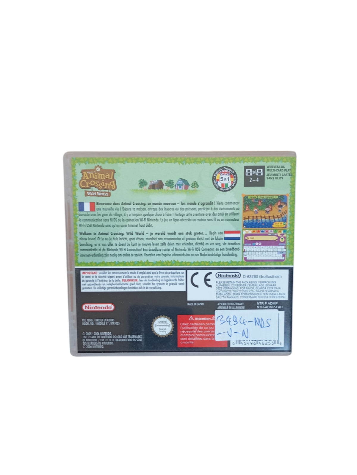 Animal Crossing: Wild World Nintendo DS (Boite + notice)