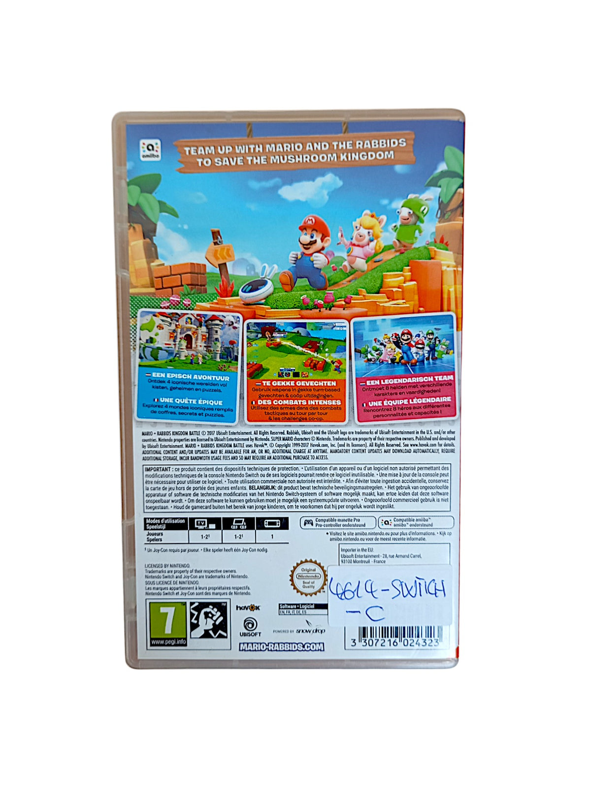 Mario + The Lapins Crétins Kingdom Battle Switch