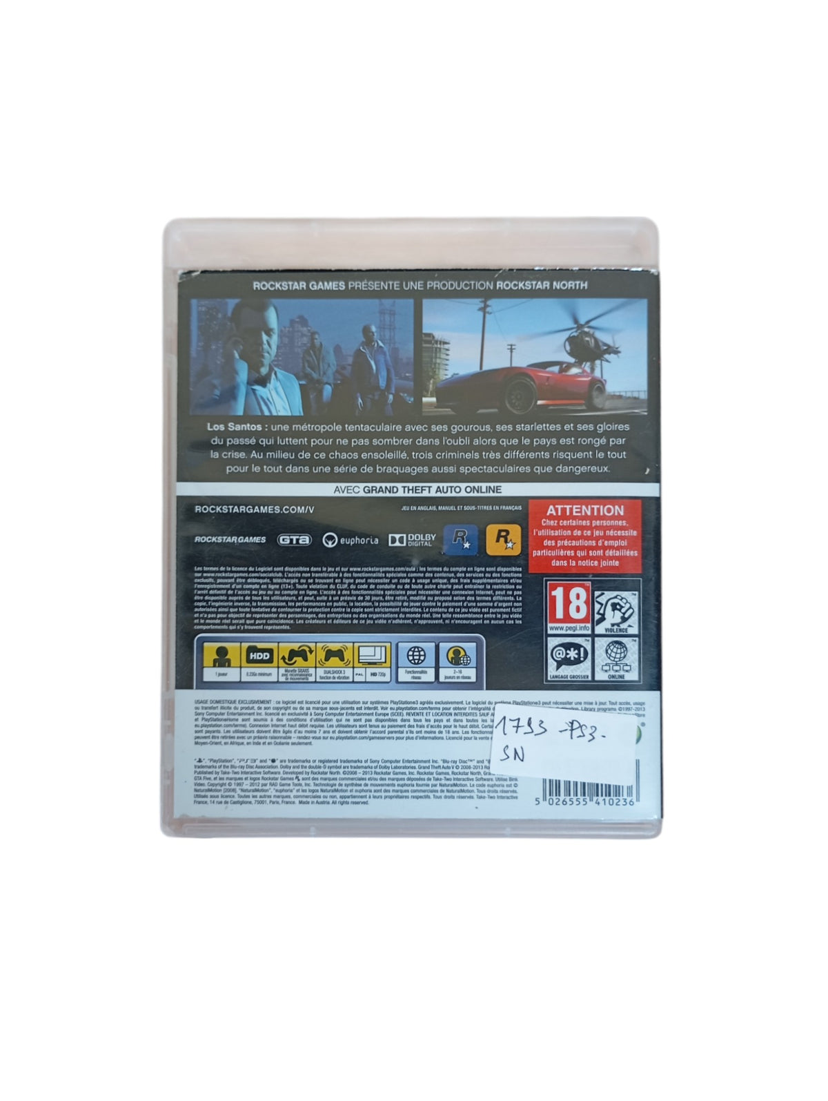 Grand Theft Auto V - Playstation 3 (PS3)