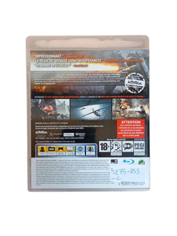 Call of Duty : World at War Playstation 3 (PS3)