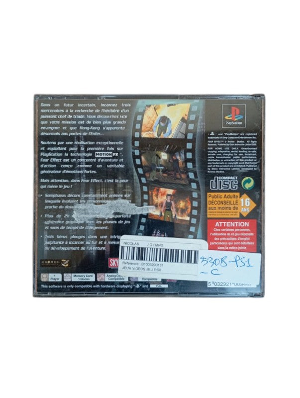 Fear Effect Playstation 1 (PS1)