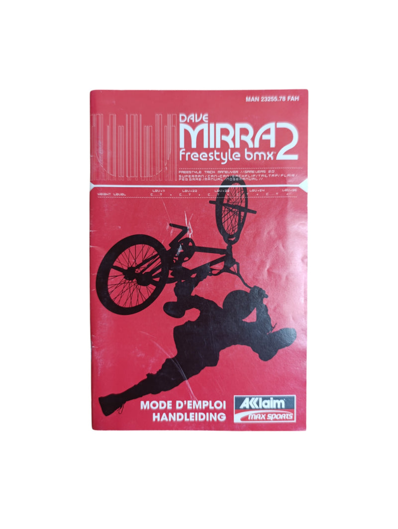 Notice seule Dave Mirra Freestyle BMX 2 Playstation 2 (PS2)