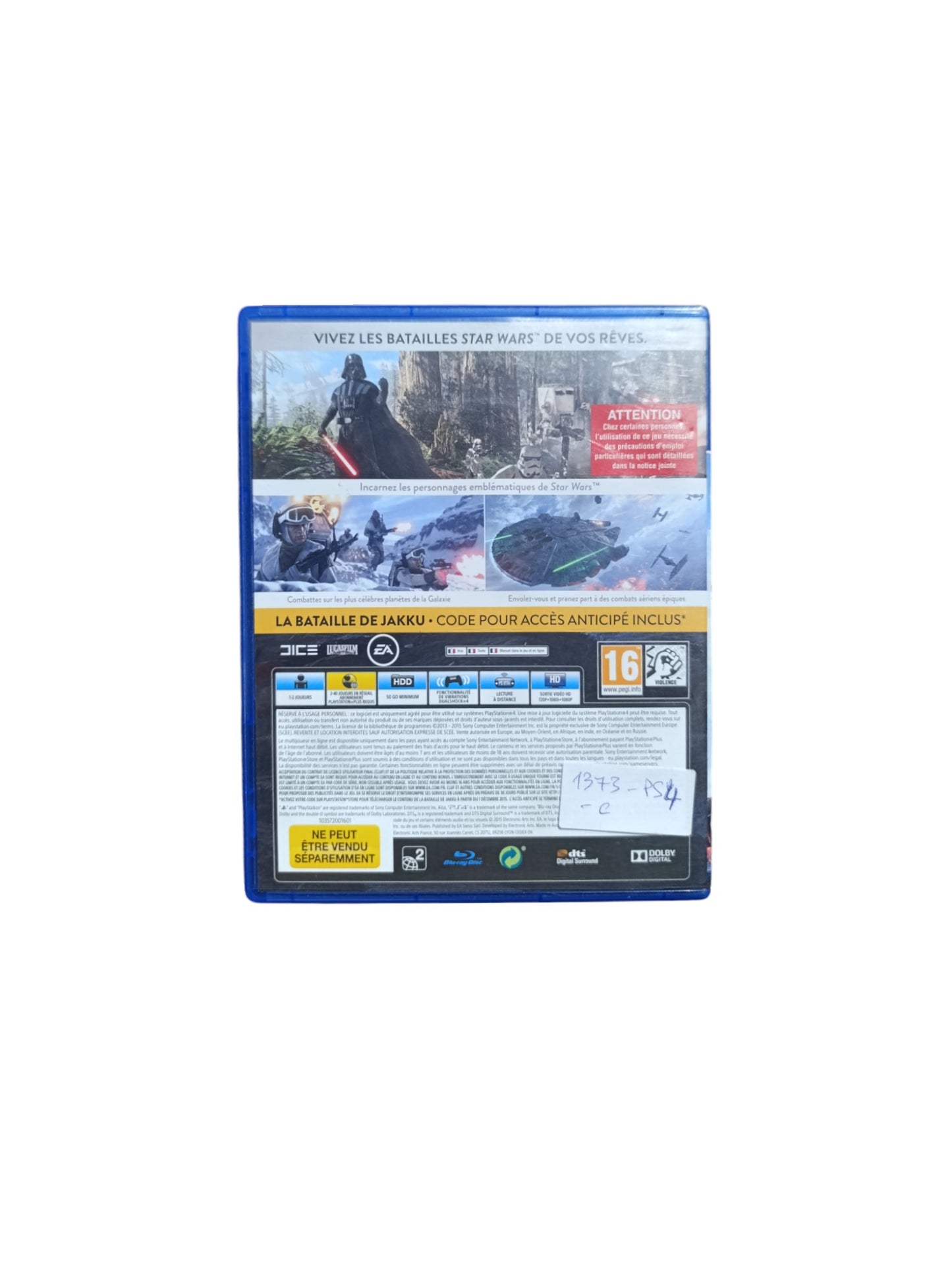 Star Wars : Battlefront Playstation 4 (PS4)