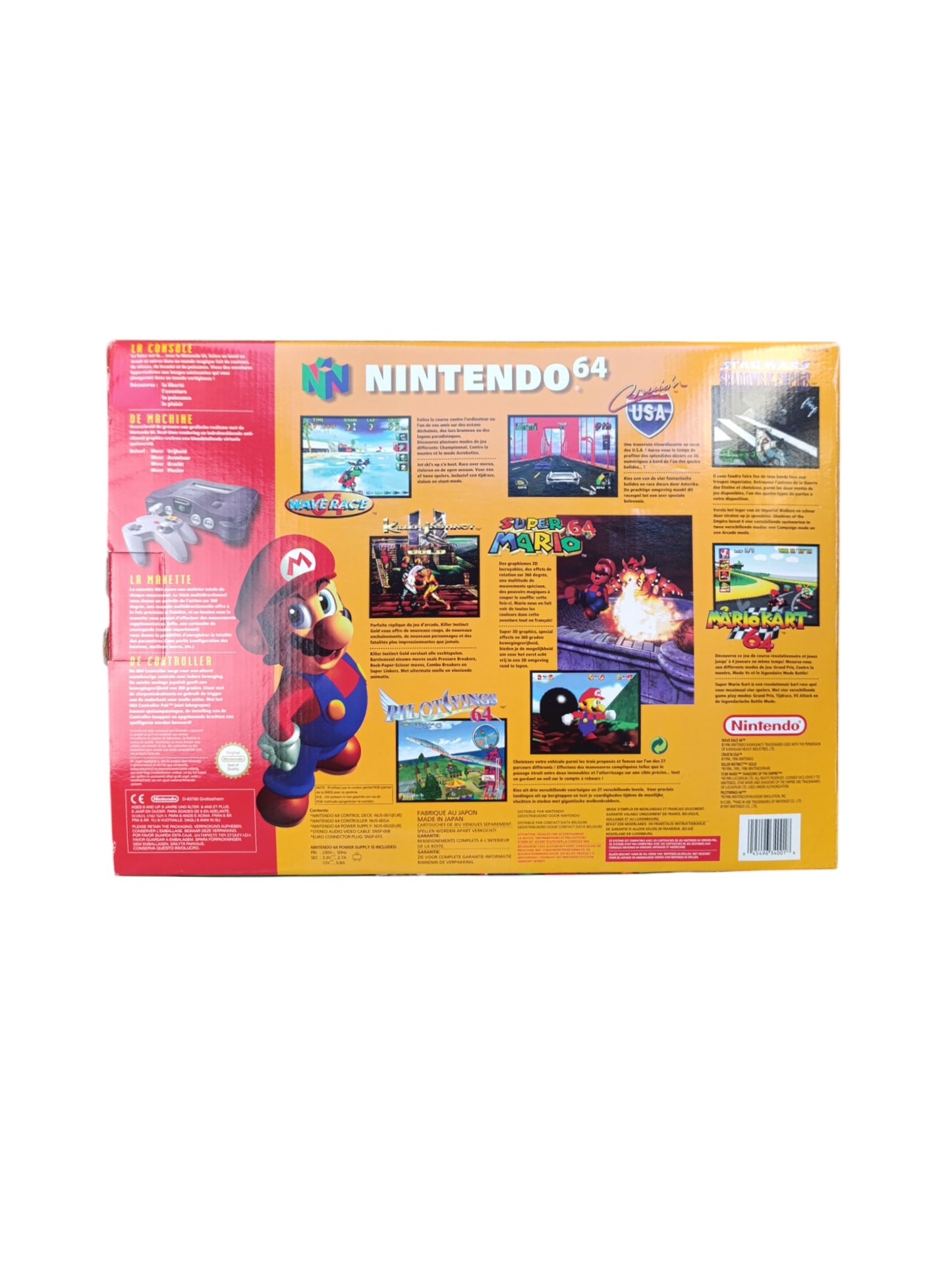Console Nintendo 64 en boîte