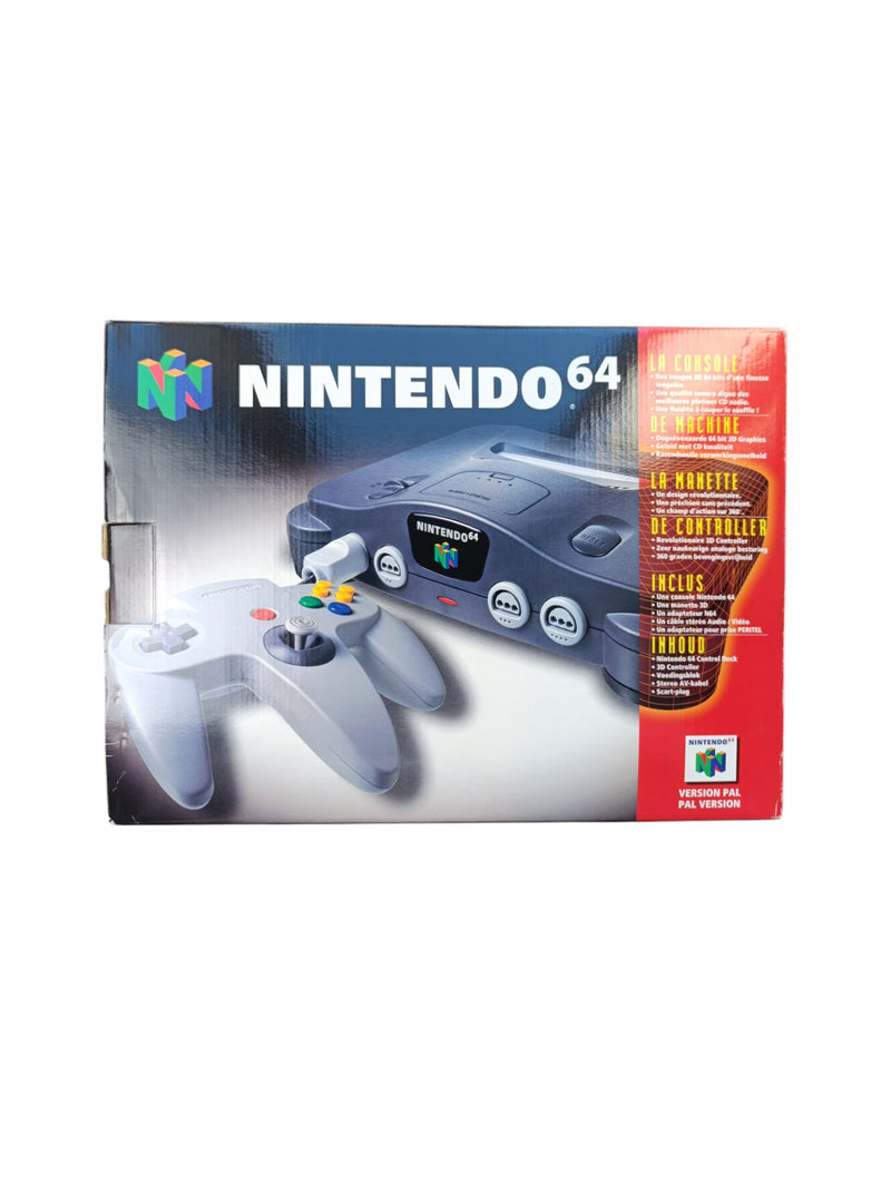 Console Nintendo 64 en boîte