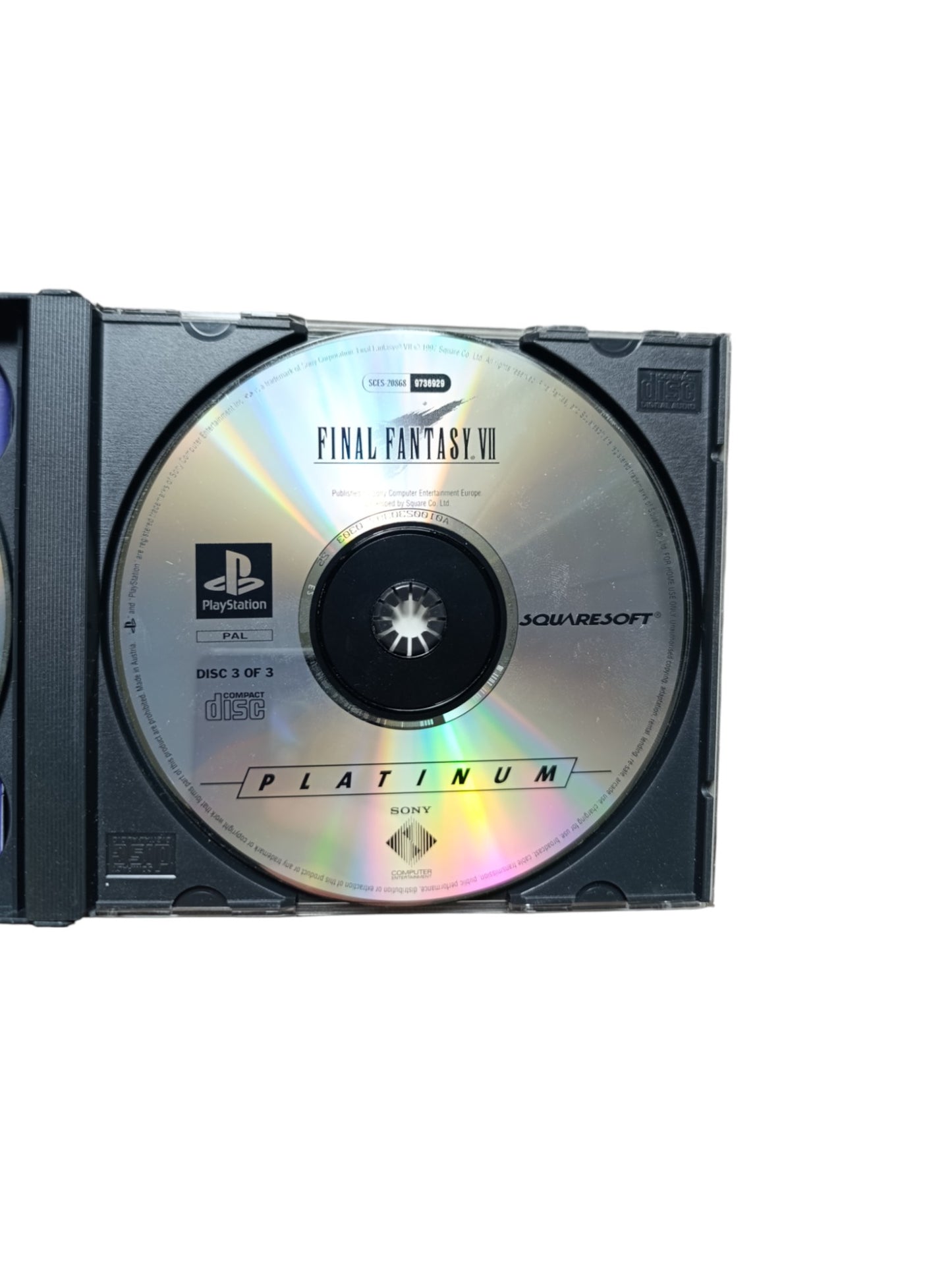 Final Fantasy VII Version Platinum Playstation 1 (PS1)