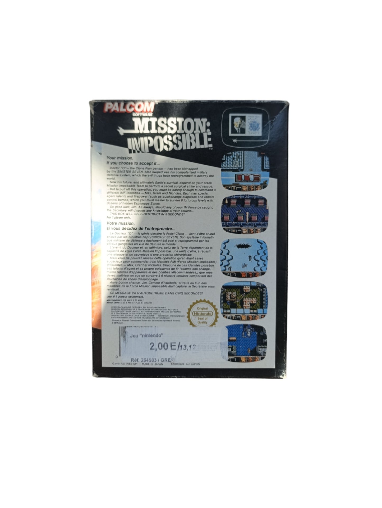 Mission: Impossible – Nintendo NES – Version PAL
