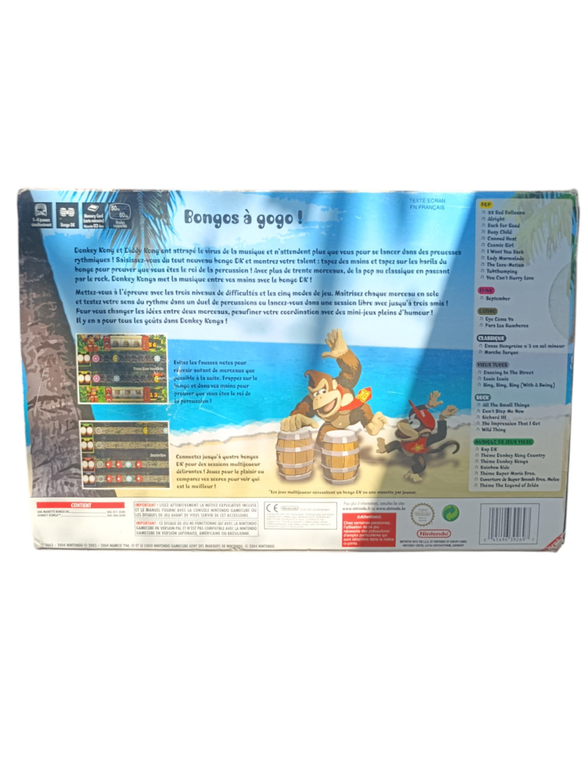 DK Bongo complet + jeu donkey konga GameCube