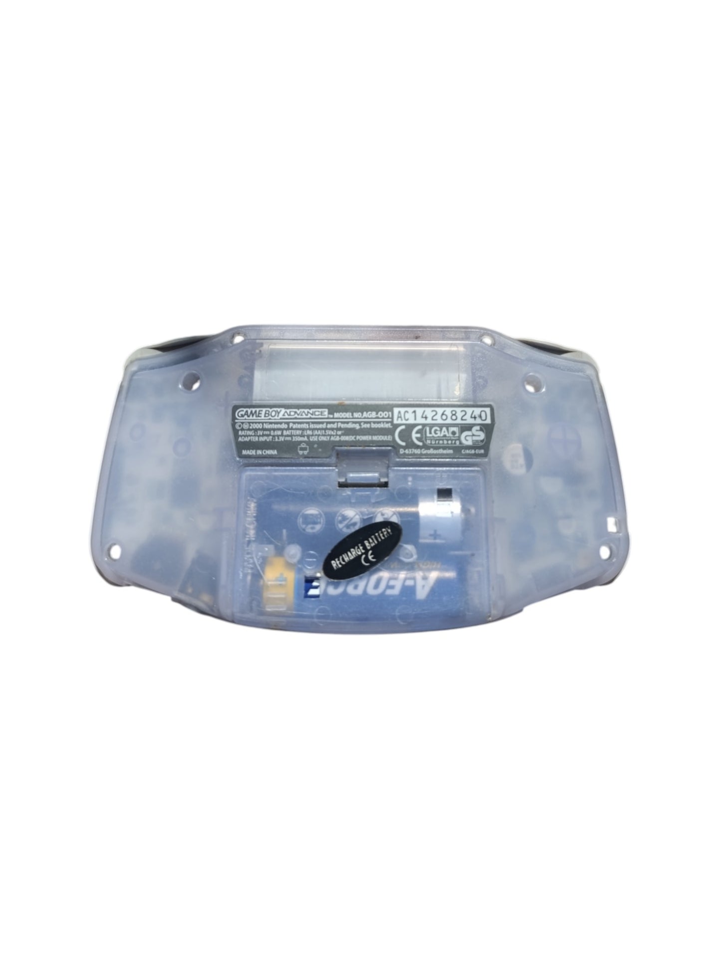 Console Game Boy Advance Glacier