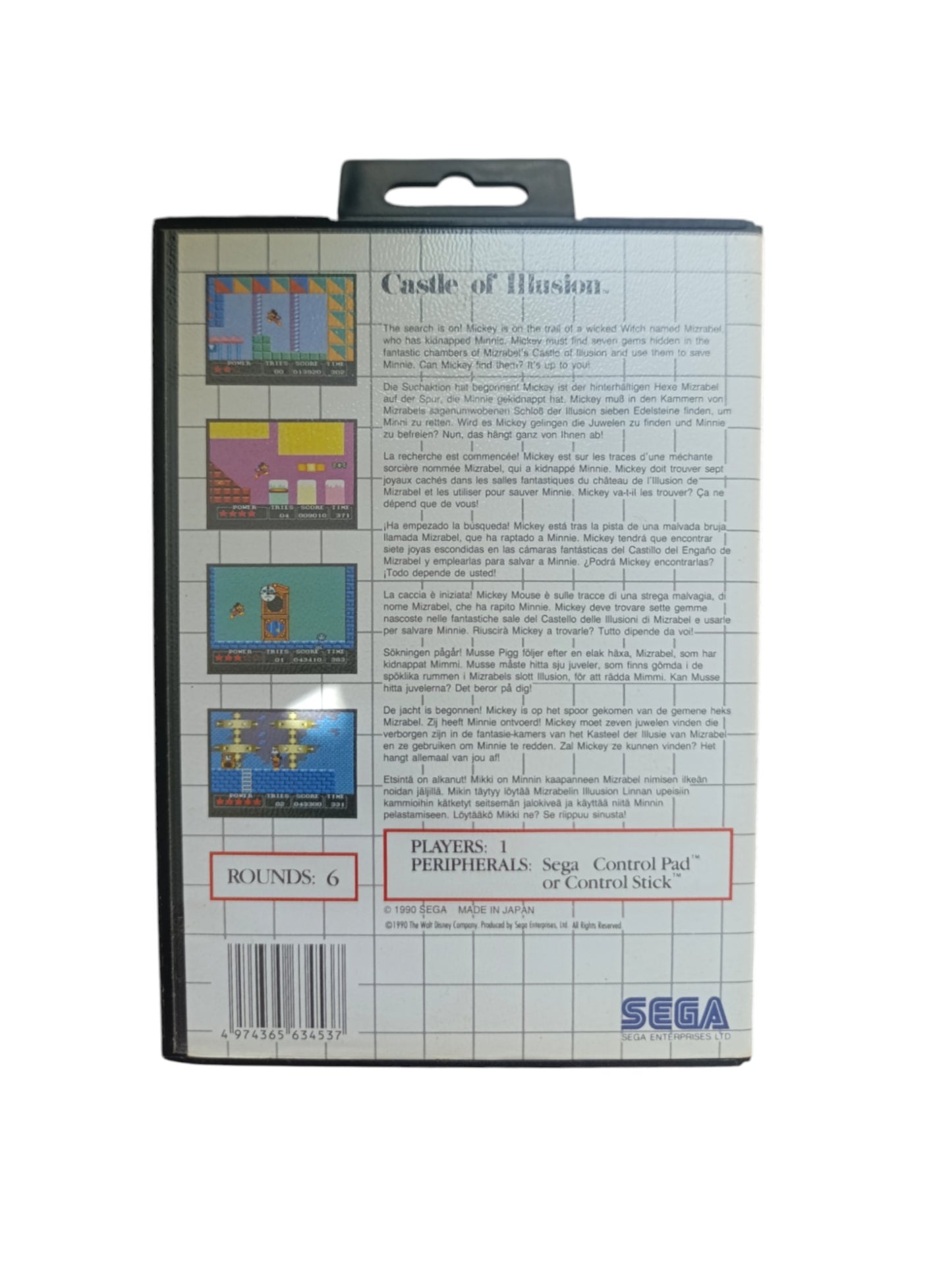 Castle of Illusion starring Mickey Mouse – Sega Master System