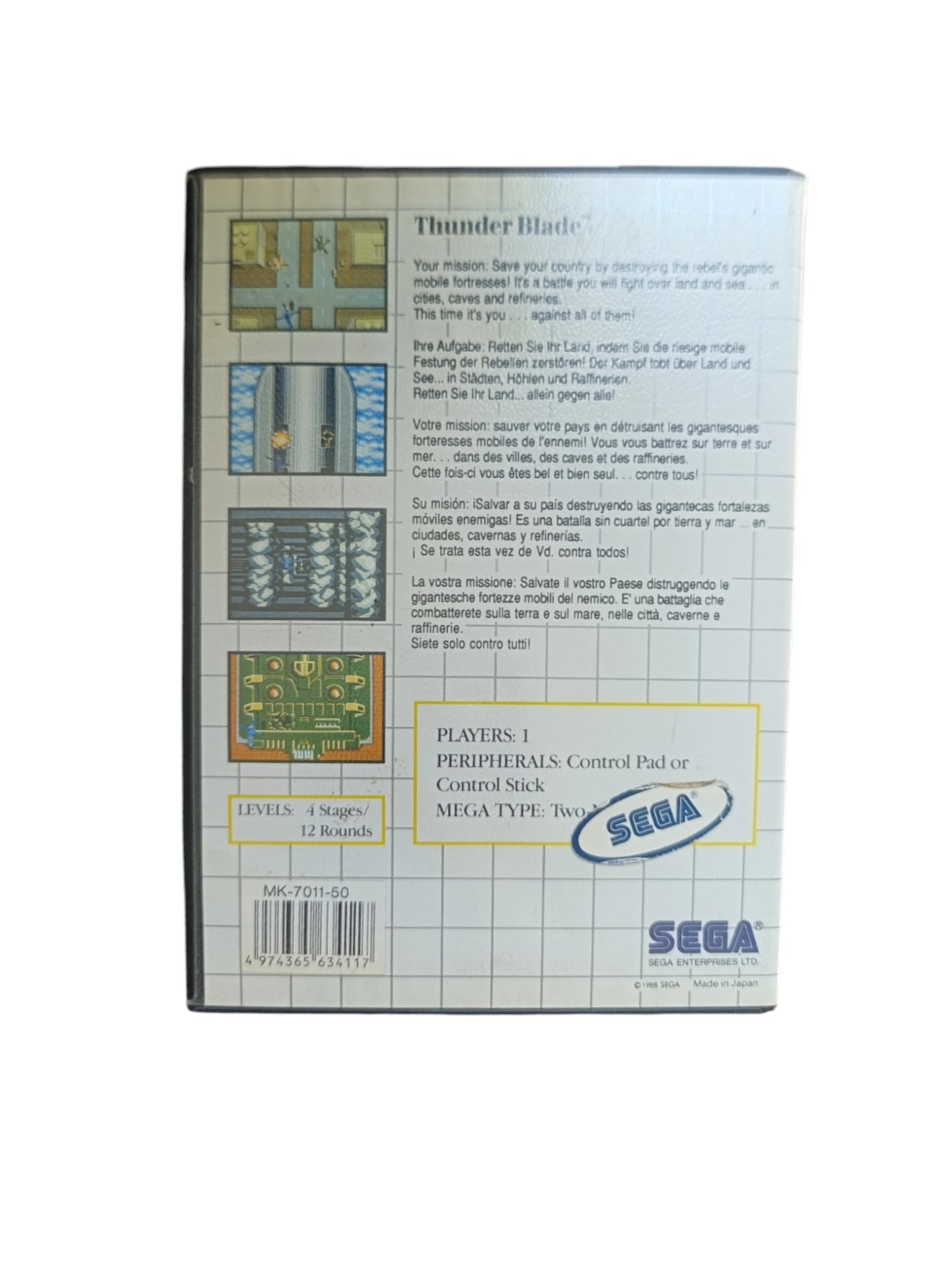 Thunder Blade – Sega Master System