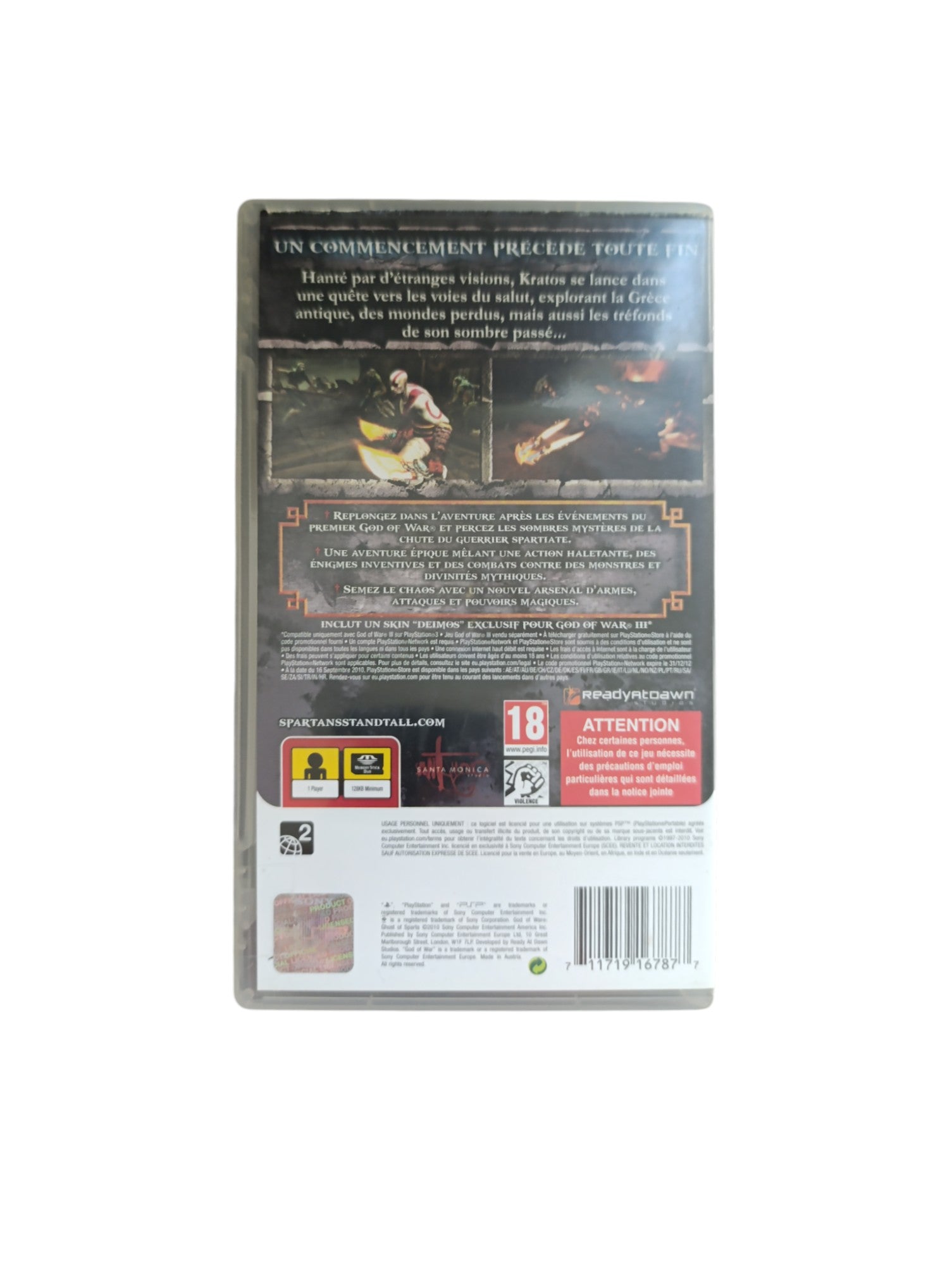 Fiche du jeu God of War - Ghost of Sparta sur Sony PSP - Le Musee des Jeux Video Fiche du jeu God of War - Ghost of Sparta sur Sony PSP - Le Musee des Jeux Video