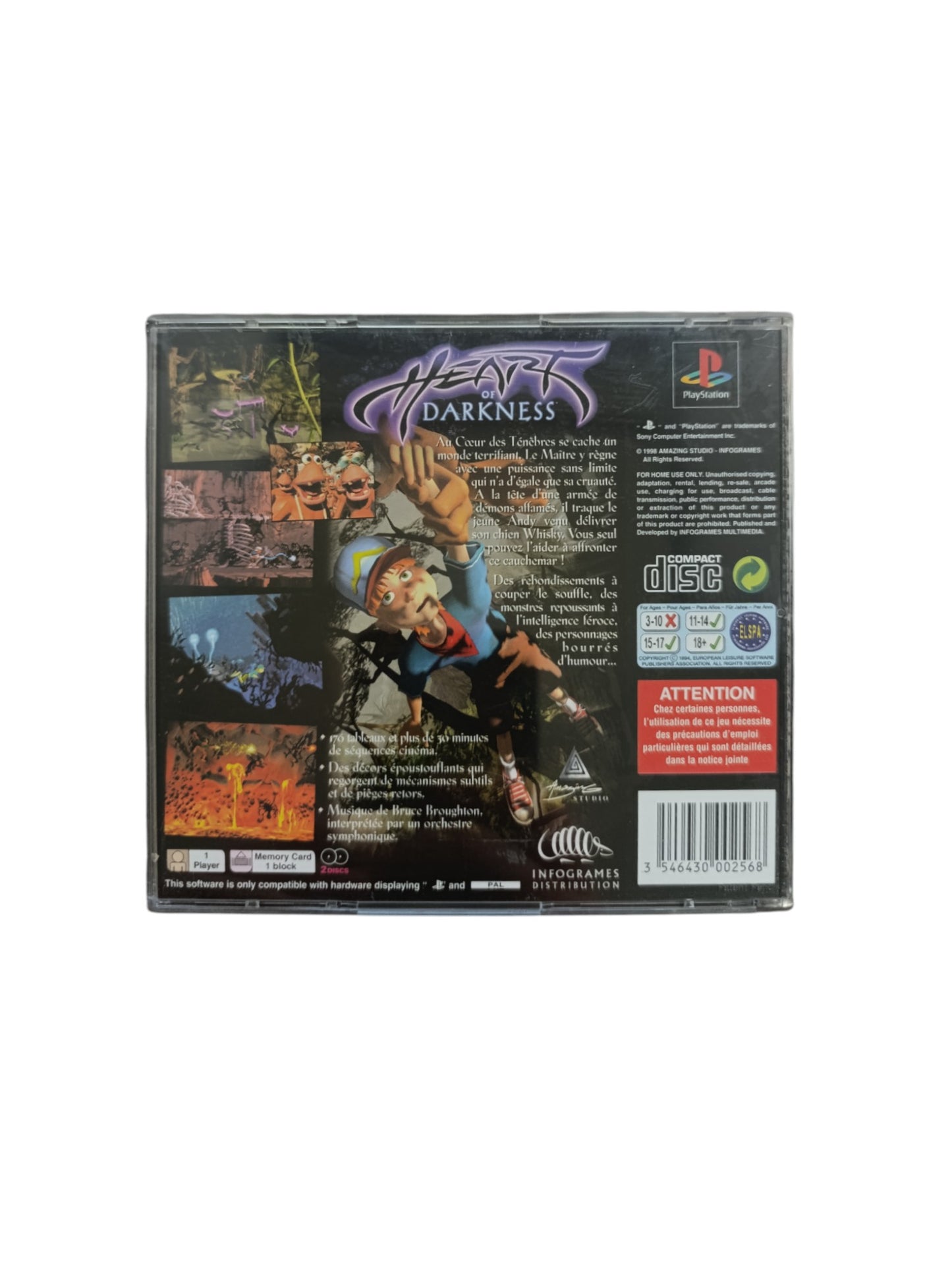 Heart of Darkness – PlayStation 1 (PS1)