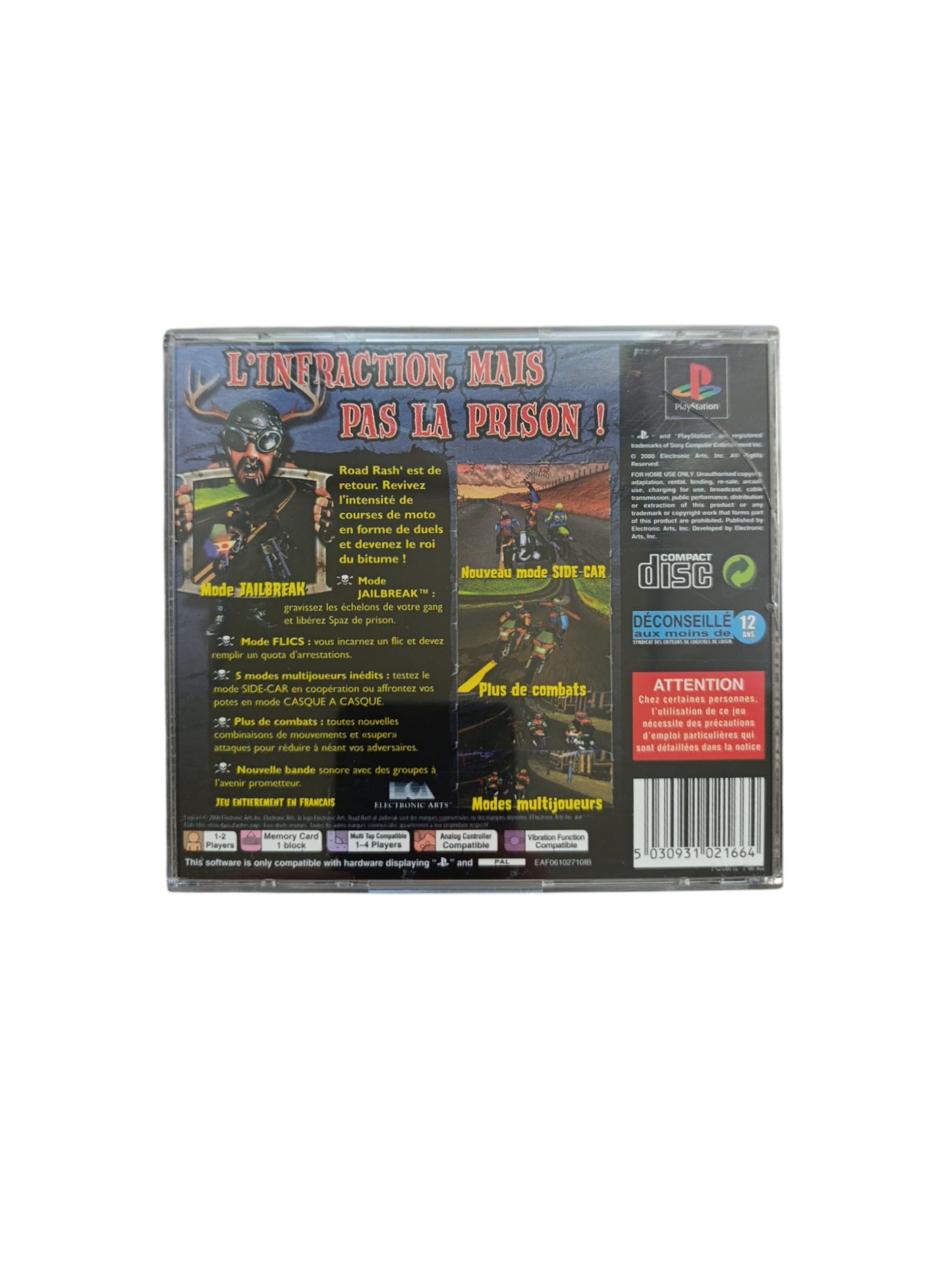 Road Rash Playstation 1 (PS1)