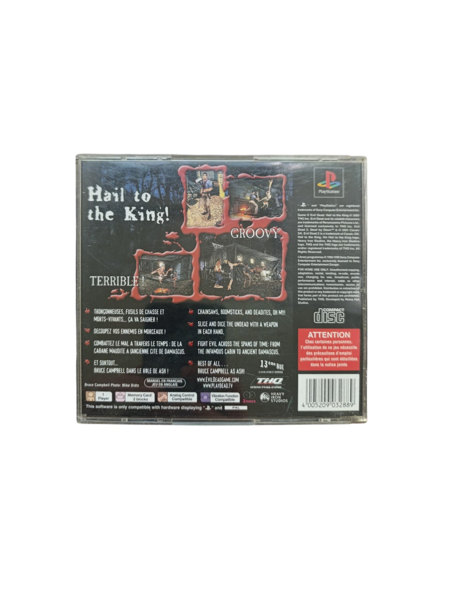Evil Dead: Hail to the King – PlayStation 1 – Version PAL complète