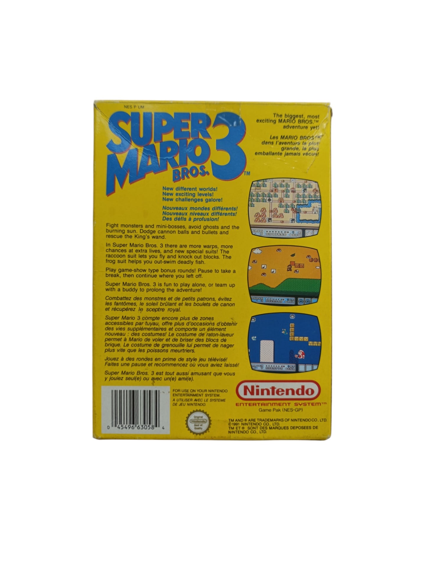 Super Mario Bros. 3 – Nintendo NES – Version PAL en boîte