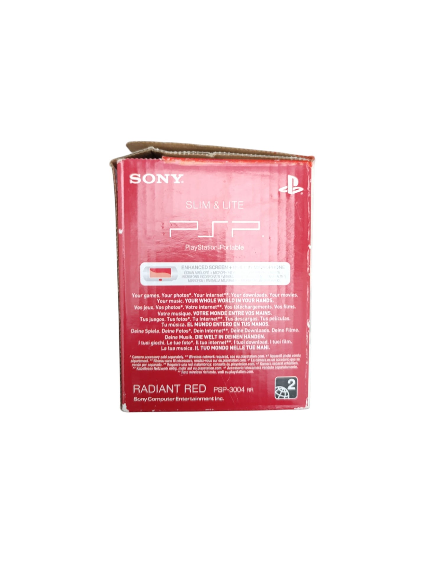Console Sony PSP Slim & Lite 3004 – Radiant Red (en boîte, version française)