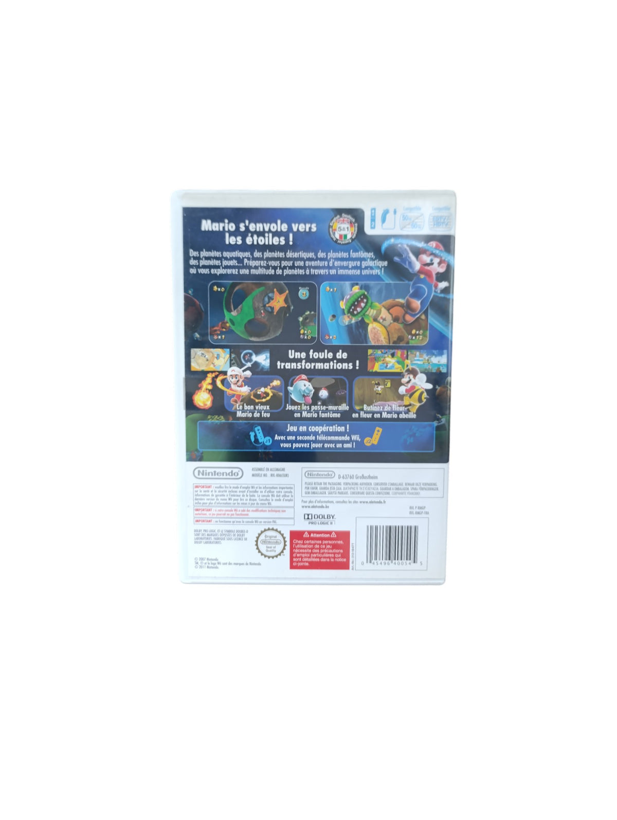 Super Mario Galaxy Nintendo Wii (Nintendo Selects, complet en boîte avec notice)