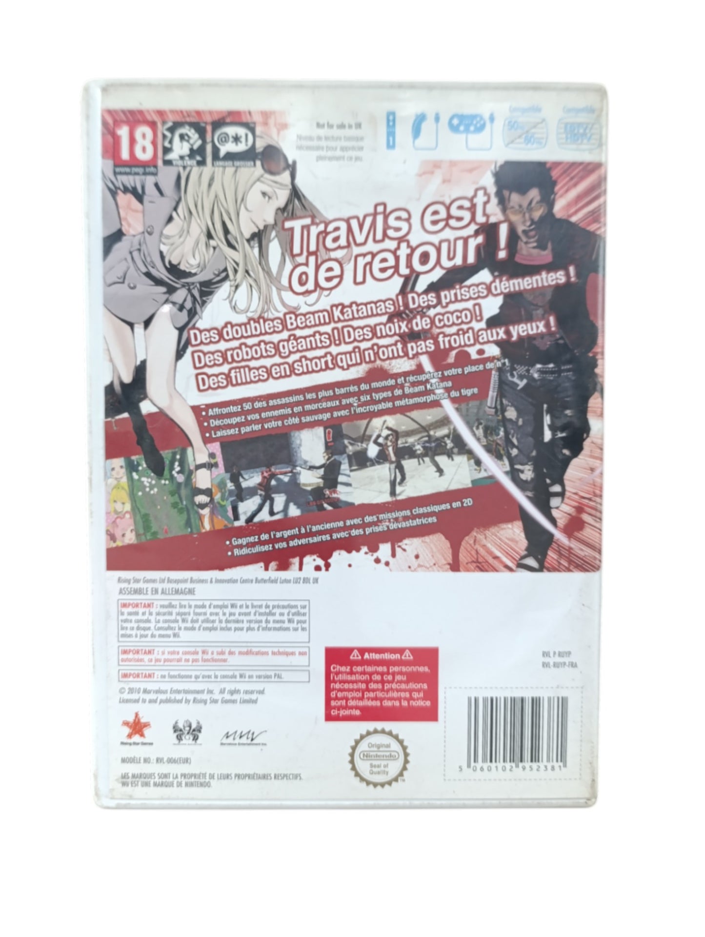No More Heroes 2: Desperate Struggle – Nintendo Wii (Complet)
