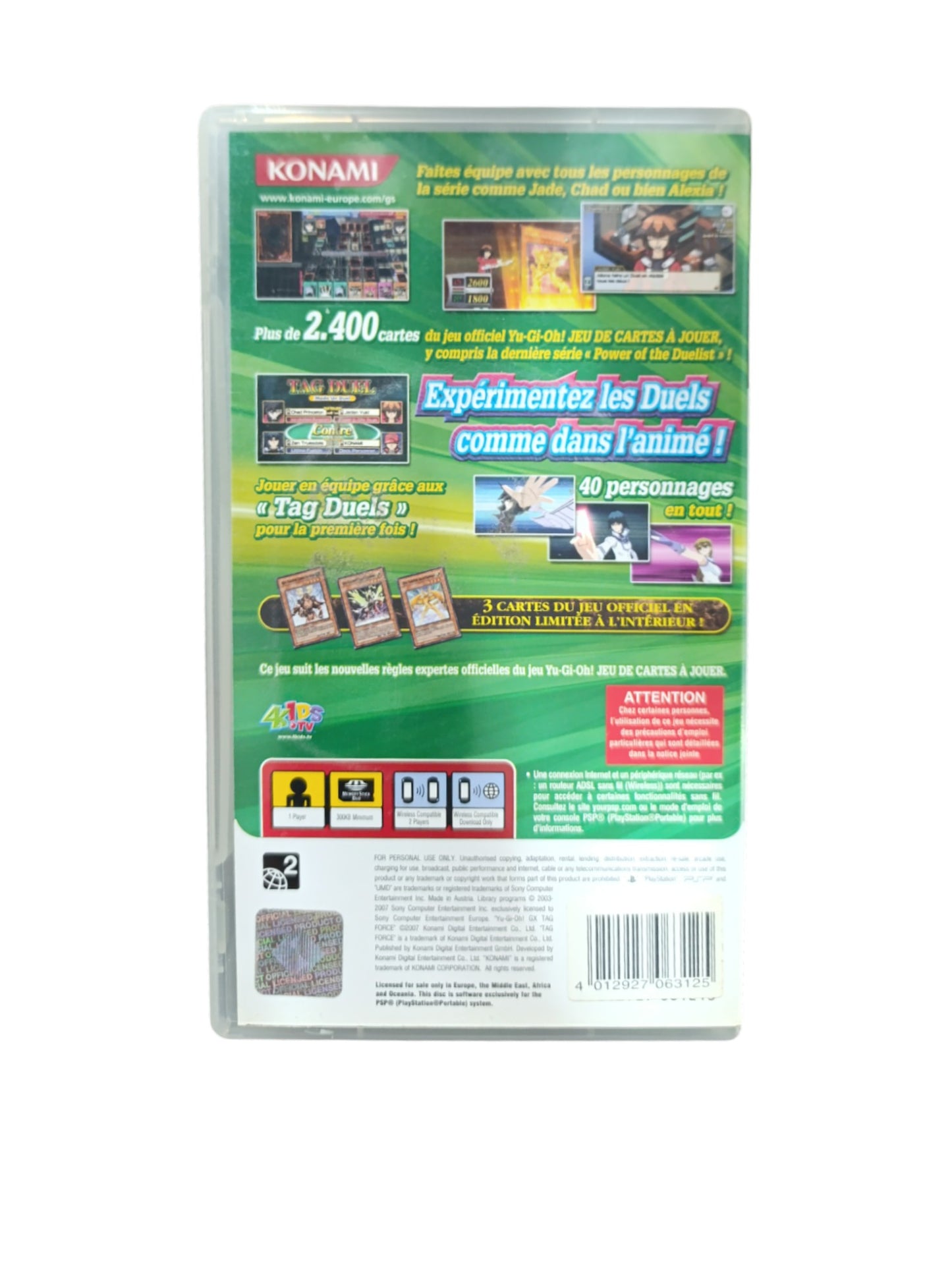 Yu-Gi-Oh! GX Tag Force – PlayStation Portable (PSP, Complet)
