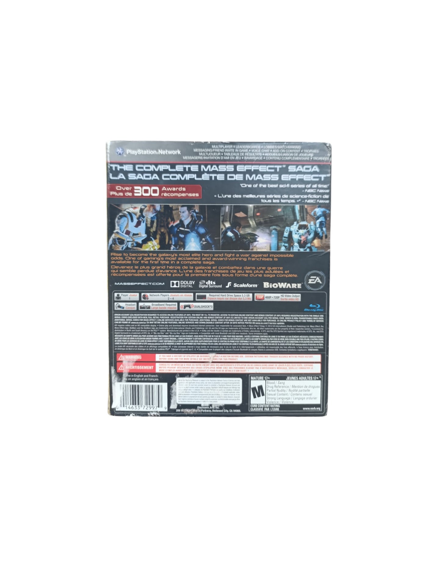 Mass Effect Trilogy – PlayStation 3 (Complet)