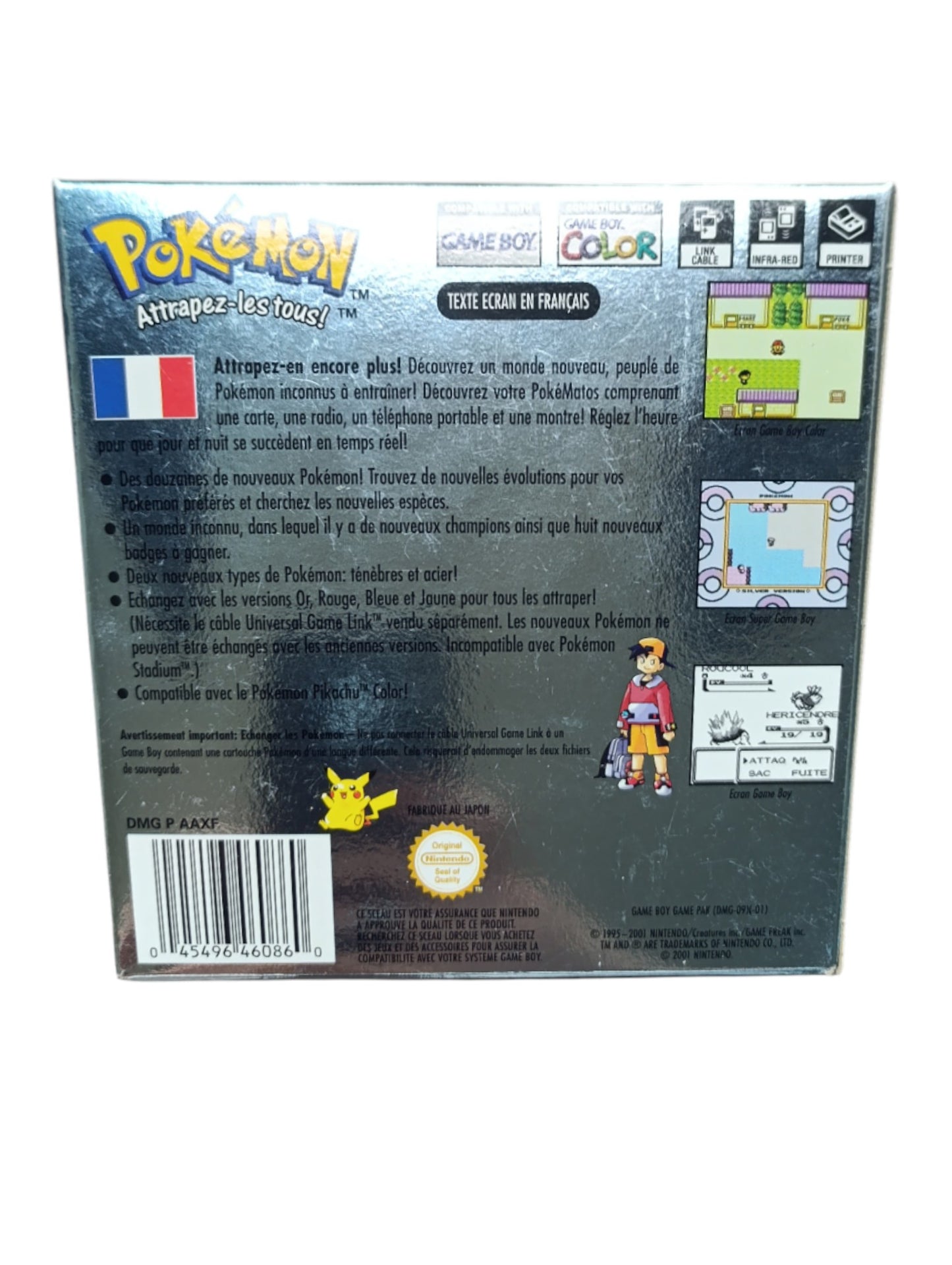Pokémon Argent Game Boy Color en boîte