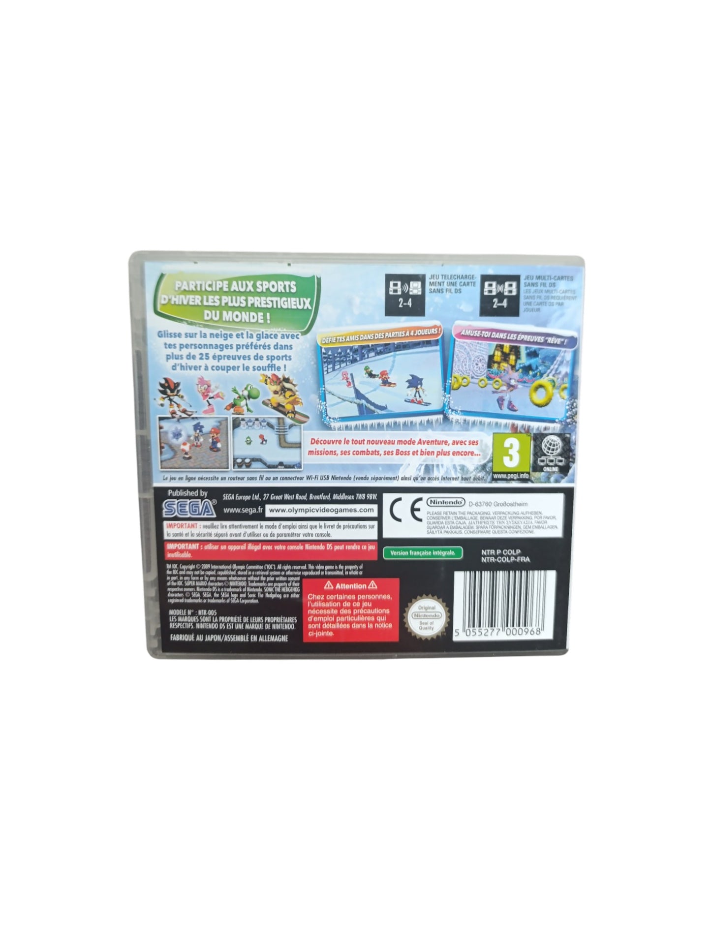 Mario & Sonic aux Jeux Olympiques – Nintendo DS (jeu original)