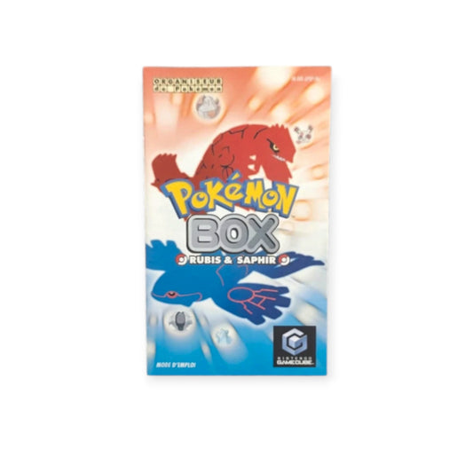 Notice pokémon box GameCube
