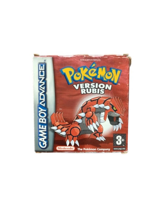 Pokémon Rubis en boîte FRA en boite seule