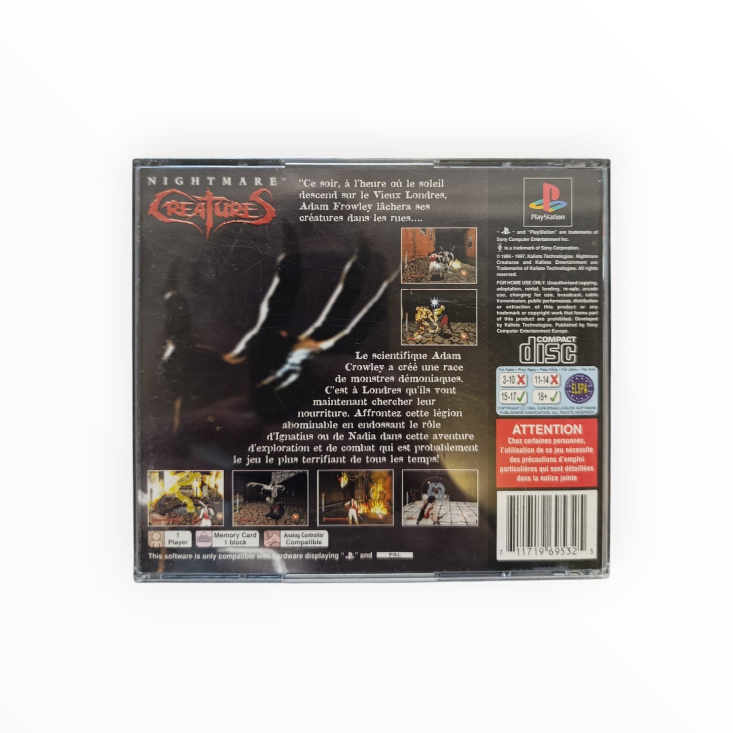 CREATURES playstation 1 (PS1)