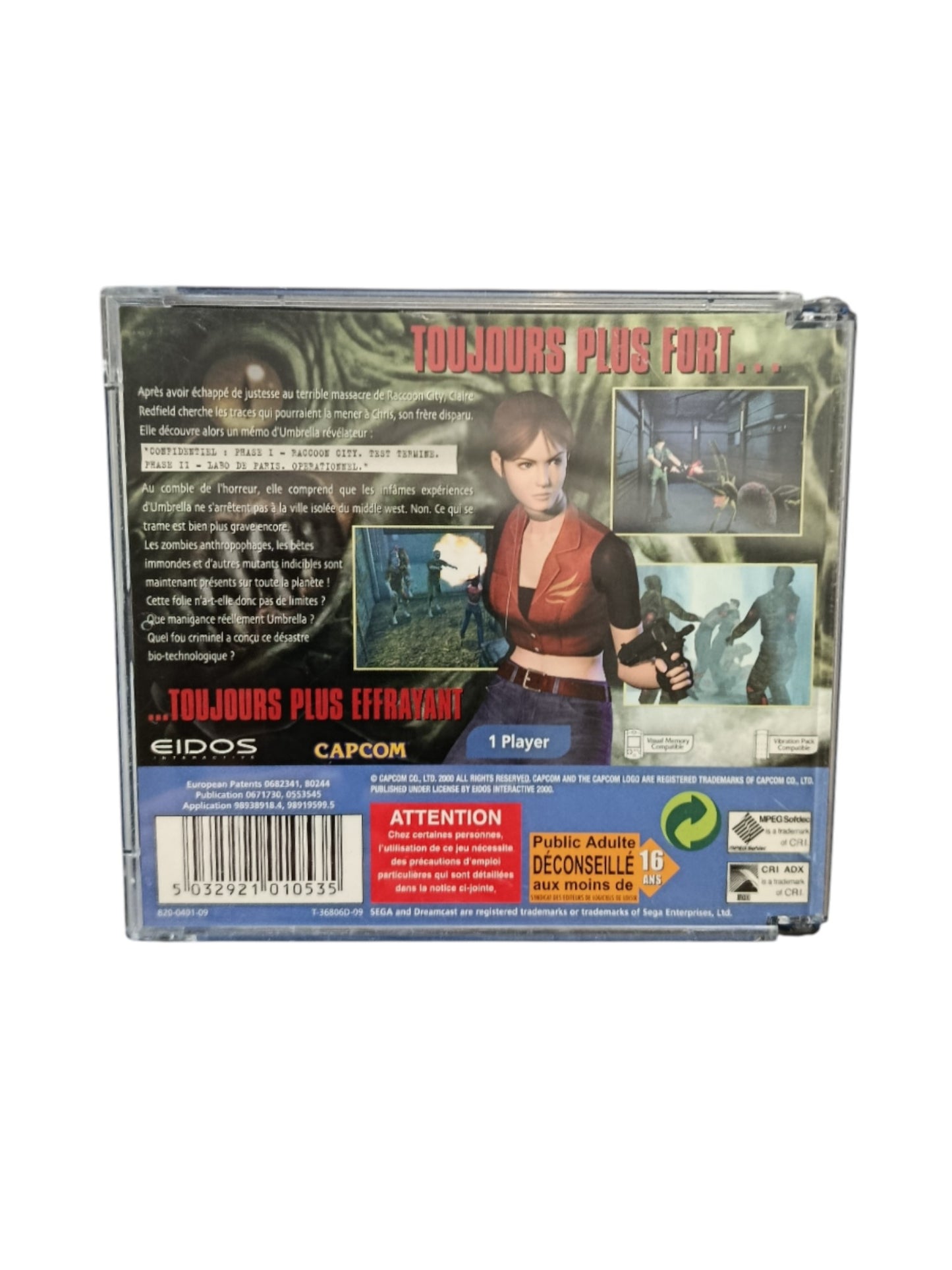 Resident Evil Code Veronica Dreamcast Sega