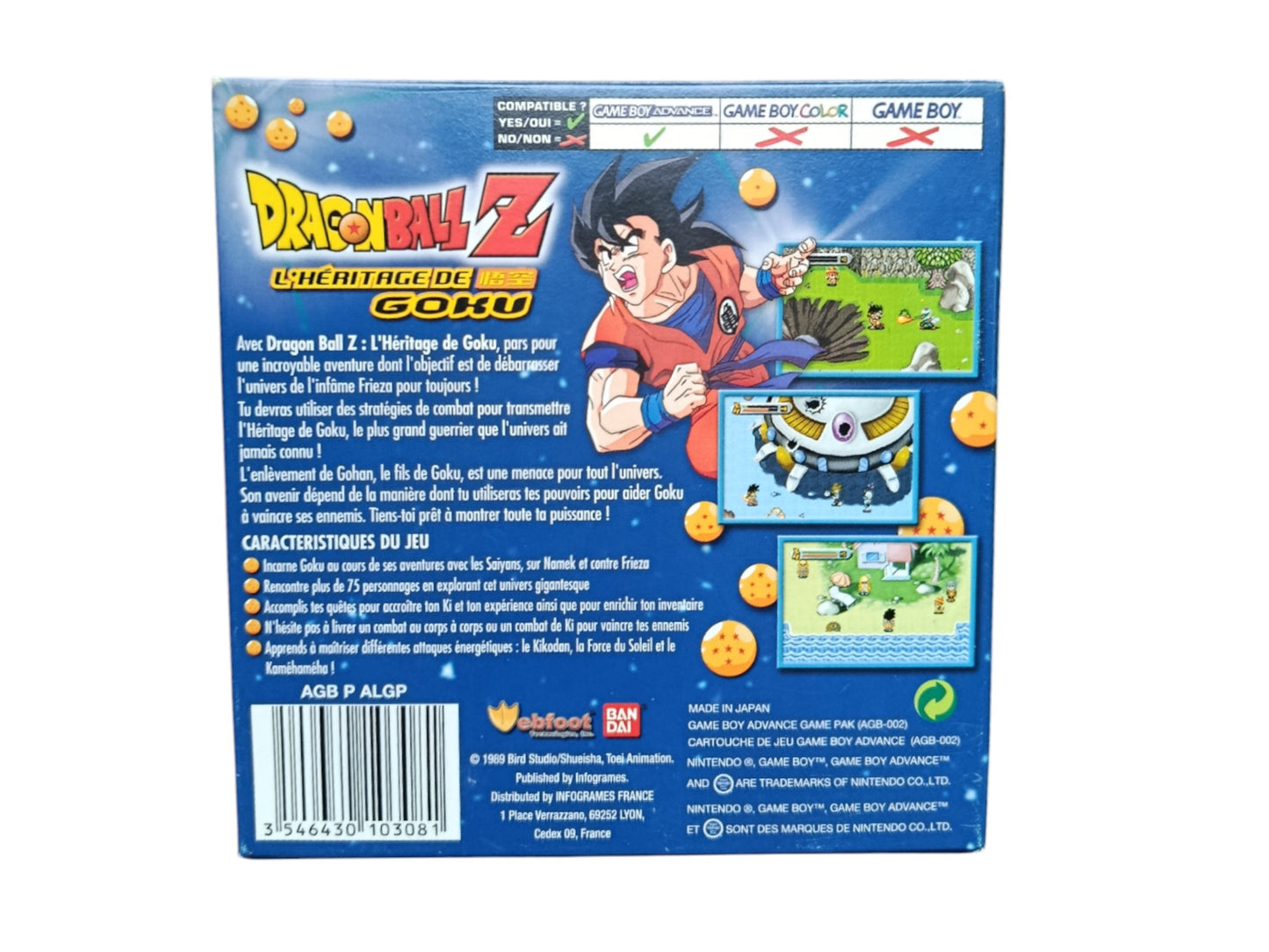 Dragon Ball Z l'héritage de Goku Game Boy Advance (GBA)