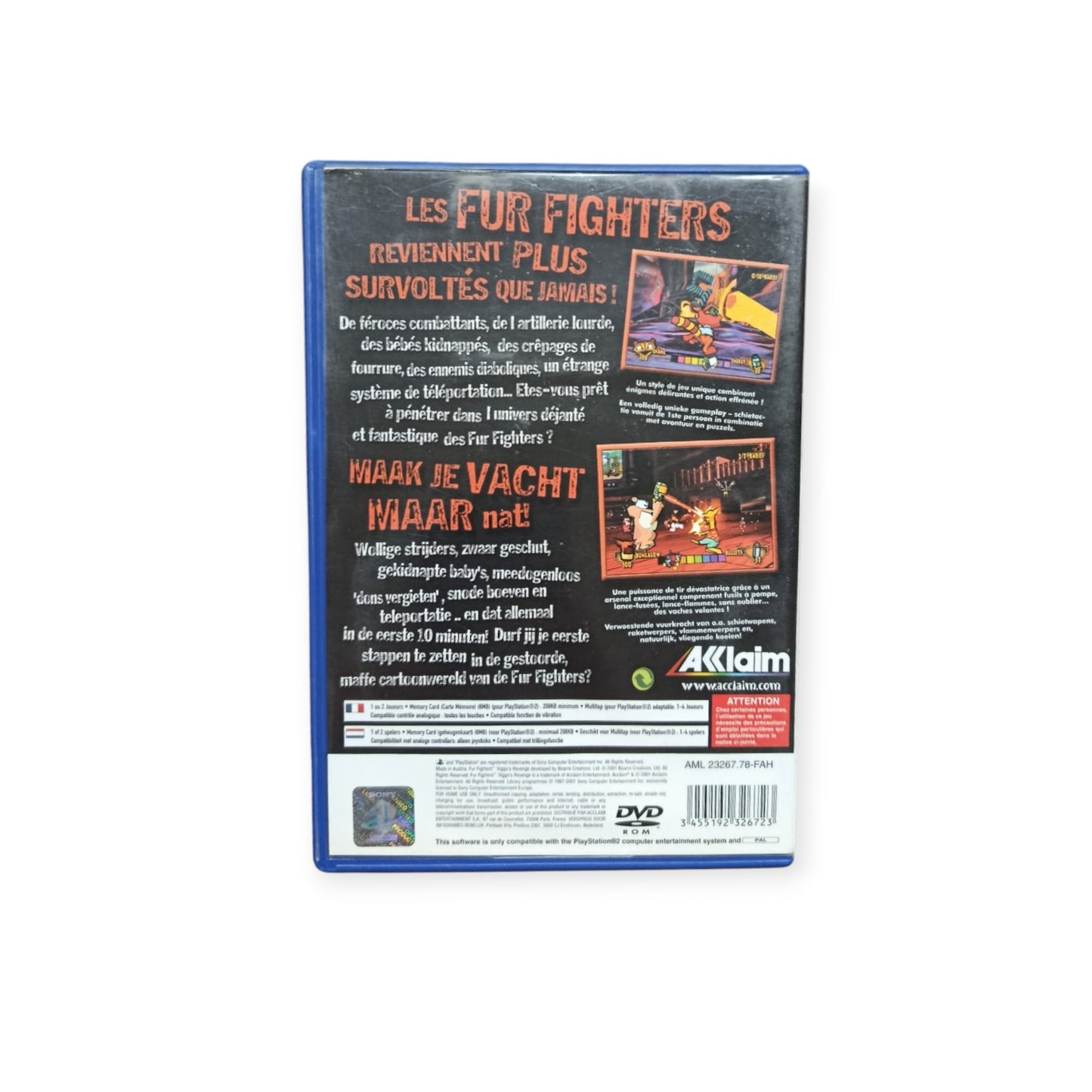 Fur Fighters : Viggo's Revenge playstation 2 (PS2)