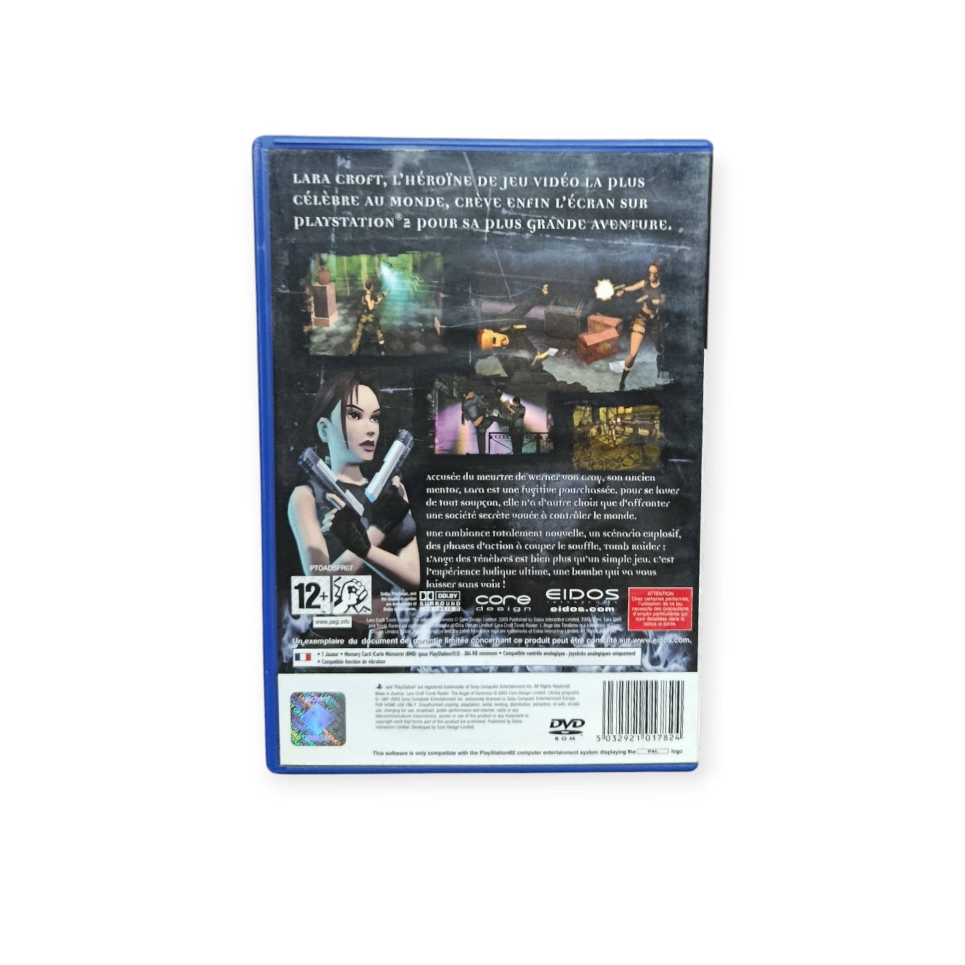 Tomb Raider : l'ange des ténèbres - Complet FR - Sony PS2