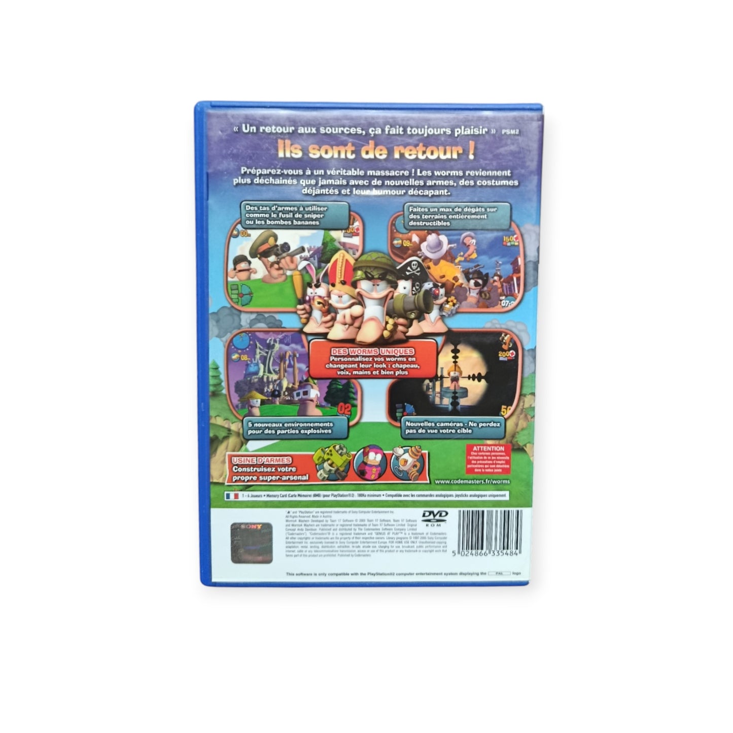 Worms 4 Mayhem Playstation 2 (PS2)