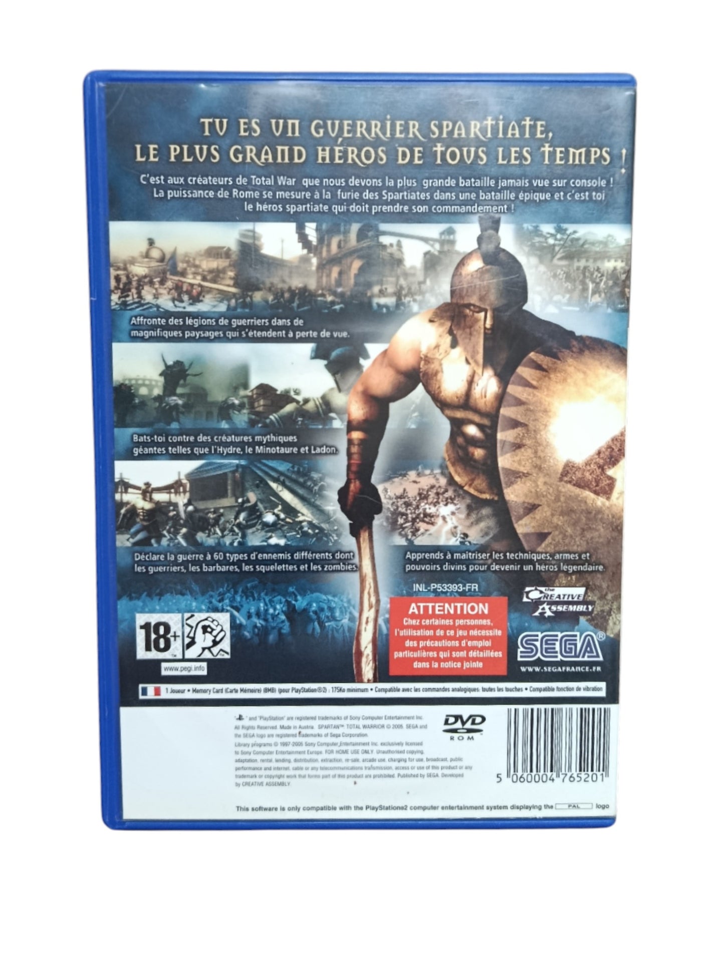 Spartan : Total Warrior playstation 2 (PS2)