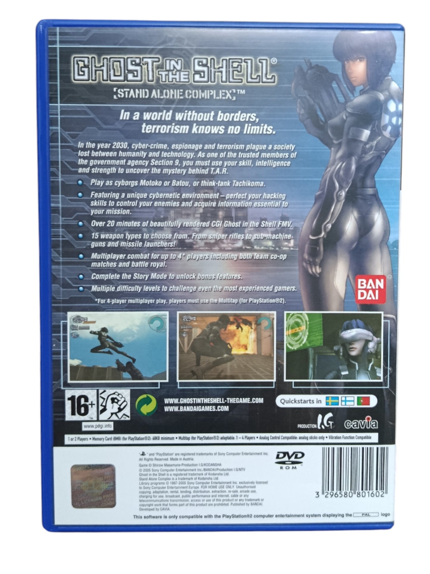 Ghost in the Shell : Stand Alone Complex Collector playstation 2 (PS2)