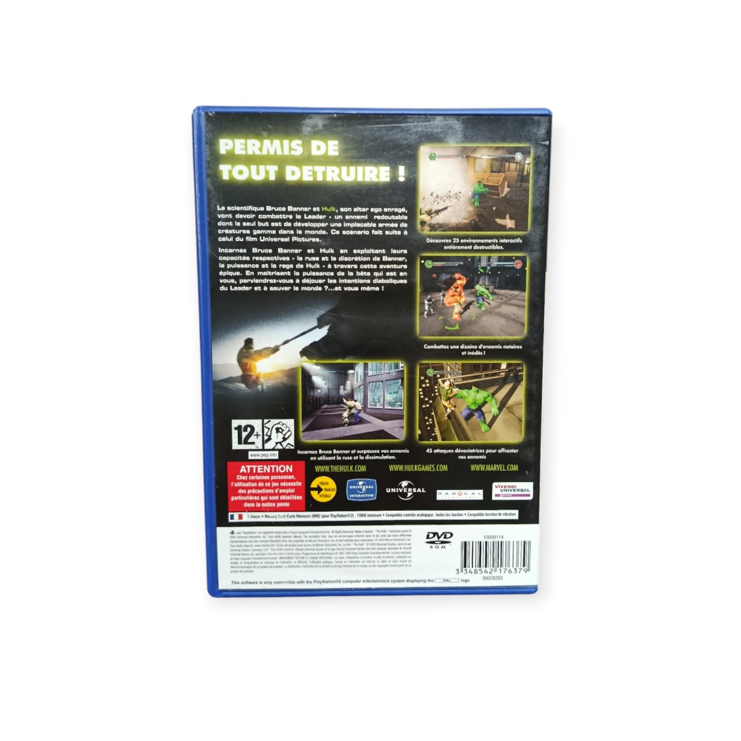 The Hulk playstation 2 (PS2)