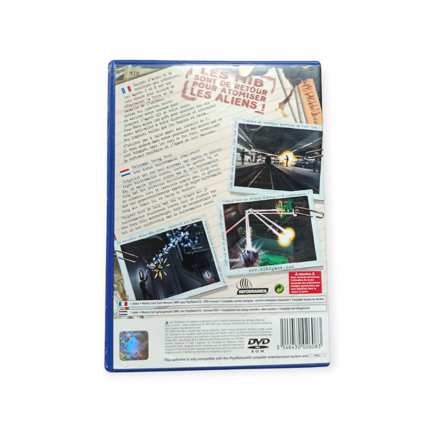 Men in Black II : Alien Escape playstation 2 (PS2)