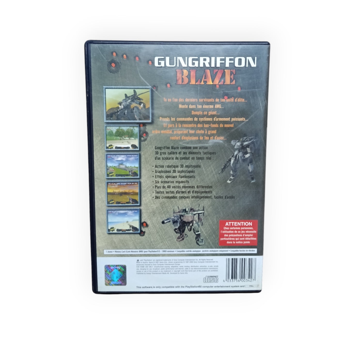 GunGriffon : Blaze playstation 2 (PS2)