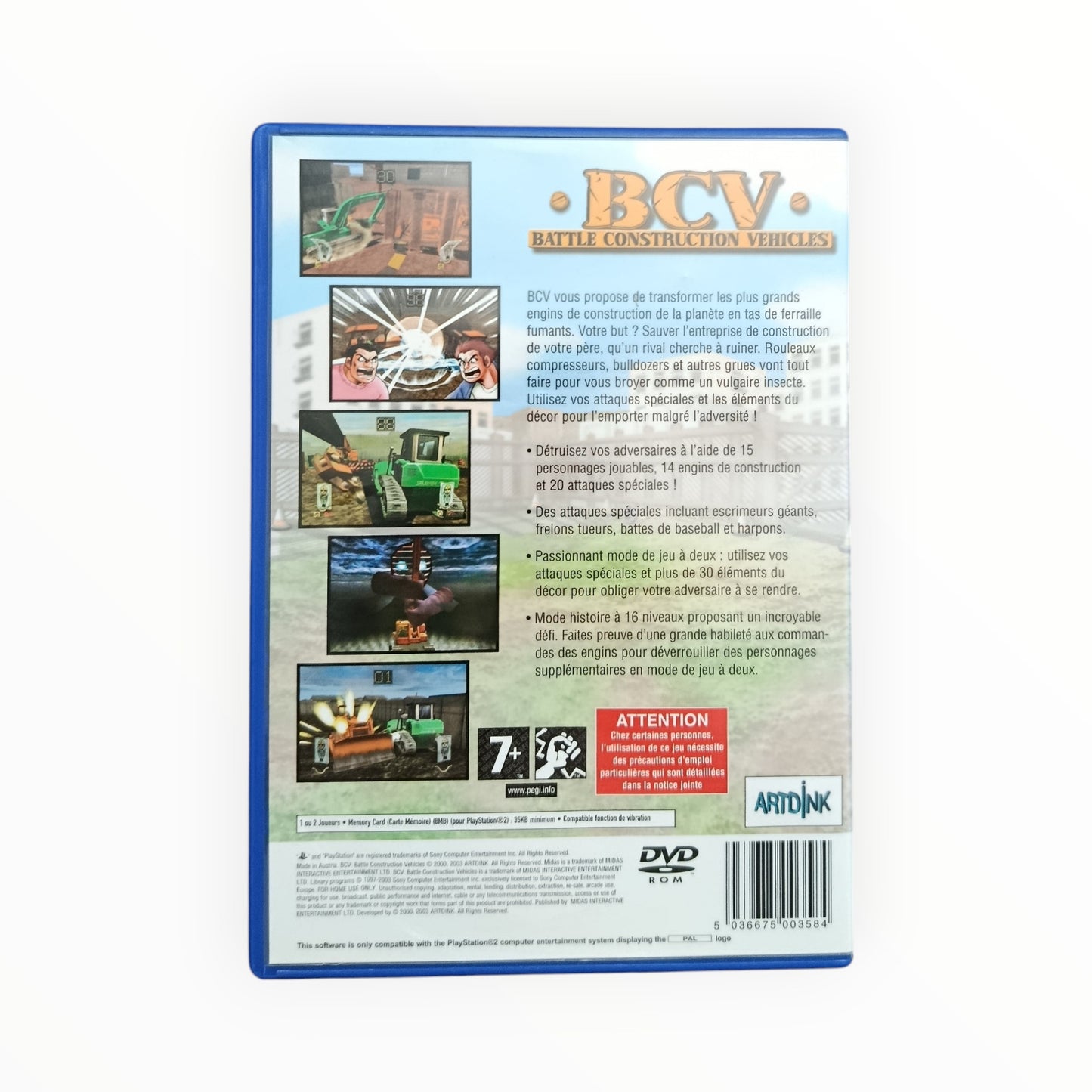 Bcv Battle Contruction Vehicules playstation 2 (PS2)